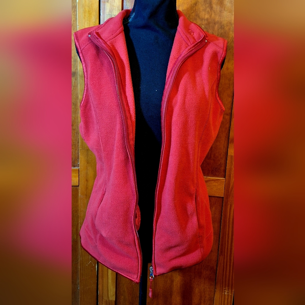 DANSKIN NOW full-zip fleece vest Size M (8/10) - Picture 5 of 8